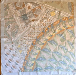 HERMÈS TROPHÉES de Venise II Silk Scarf 2002 designed by Abadie Julie