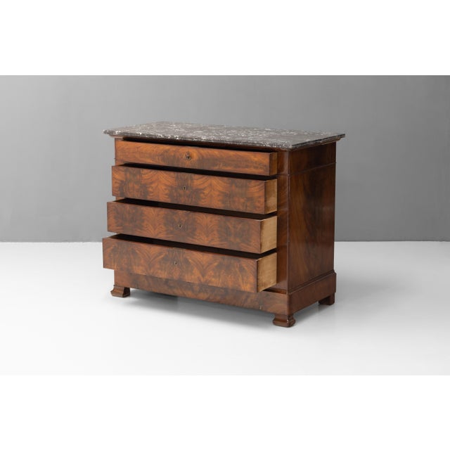 Antique Mahogany Commode, 1880 For Sale - Image 4 of 9