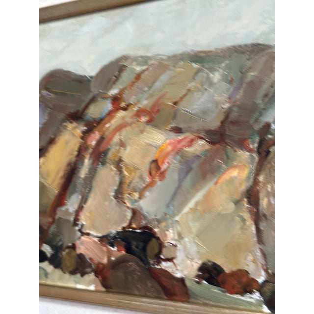 S.E. Hellqvist, Landscape Composition, 1968, Oil Painting on Board Formation, Framed For Sale - Image 11 of 15