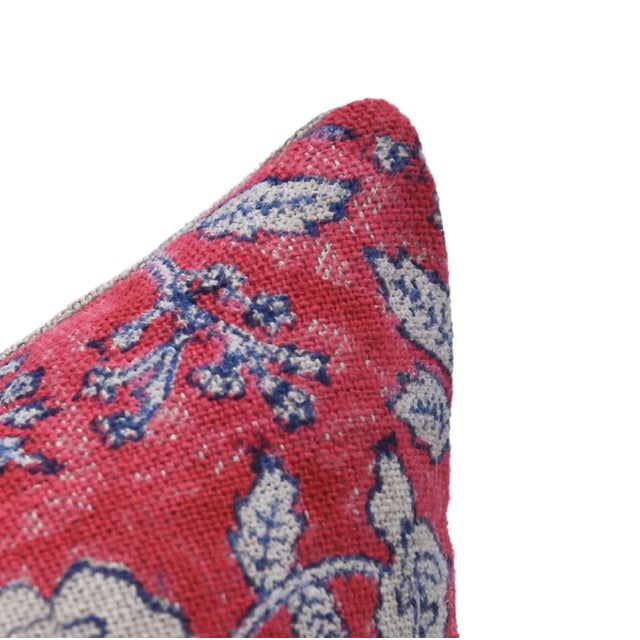 Not Yet Made - Made To Order Fabdivine Block Print Decorative Pillow Cover 20x20 Inch- Rameshwaram For Sale - Image 5 of 5