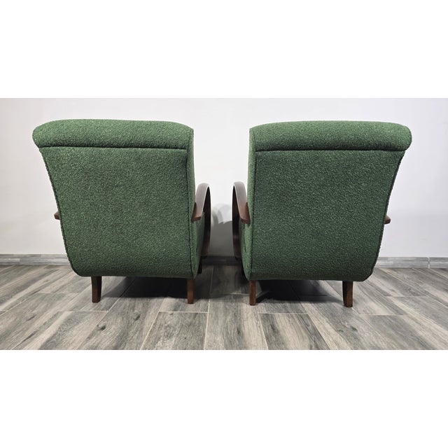 Lounge Chairs by Jindrich Halabala, 1940s, Set of 2 For Sale - Image 10 of 11