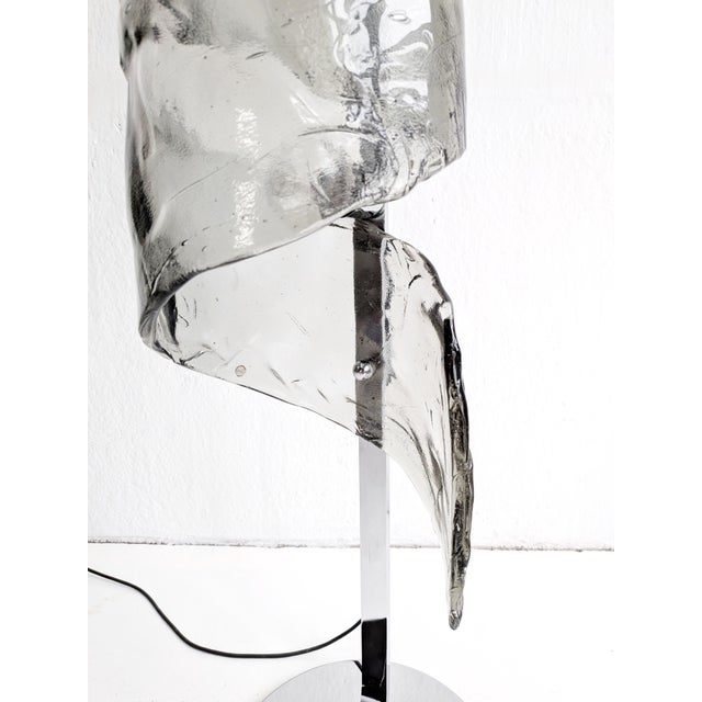 Murano Glass Spiral Floor Lamp from AV Mazzega, 1970s For Sale - Image 4 of 7