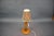 Textile Mid-Century Adjustable Wooden Table Lamp with Floral Shade, Czechoslovakia, 1970 For Sale - Image 7 of 12