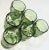 Faceted Green Georgian Lowballs - Set of Six For Sale - Image 4 of 12