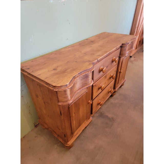 Victorian Antique Pine Dresser Base - From England - Circa 1890 For Sale - Image 3 of 12