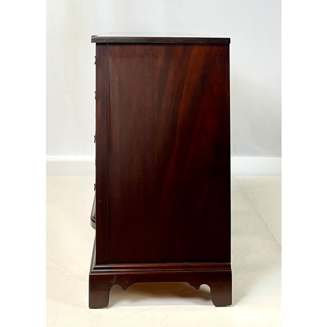 Vintage Georgetown Galleries Attributed Mahogany Bowfront Buffet For Sale - Image 9 of 18