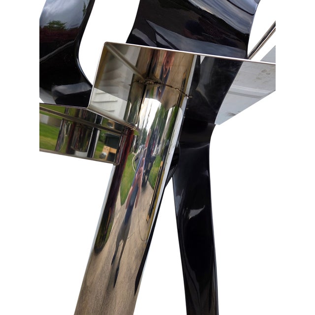 Vintage Raymond Karpuska Sculpture Modernist Figural Post-Modern Seated Lovers For Sale - Image 17 of 18