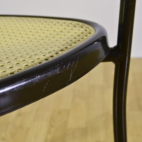 Chairs with Black Painted Steel Tube Frame and Polypropylene Seat, Set of 4 For Sale - Image 7 of 9