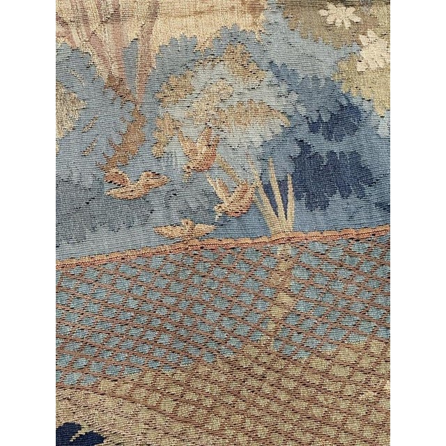 Textile Vintage French Aubusson Tapestry, 1940s For Sale - Image 7 of 18