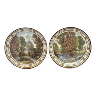 Large 19th Century Minton Chargers, 1880, Set of 2 For Sale