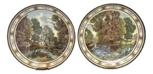Large 19th Century Minton Chargers, 1880, Set of 2