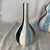 Jonathan Adler Vintage Jonathan Adler Blue and White Striped 3-Piece Bud Vase For Sale - Image 4 of 6