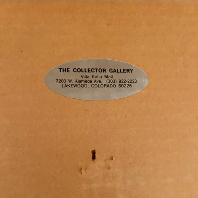 Vintage Original Signed Carol Grigg Native American “Earth Healer” on Horseback. Origianl sign print is mounted on foam...