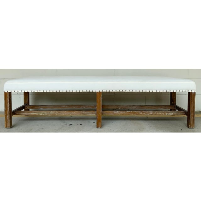 Noir Co. Organic Modern White Sweden Bench For Sale In Atlanta - Image 6 of 6