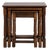 Set of 3 French Oak Nesting Tables, Circa 1970 For Sale