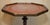 Gold Leaf Embossed Oxblood Leather Tripod Table For Sale - Image 4 of 18