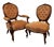 Antique English Mahogany Armchairs, Set of 2 For Sale