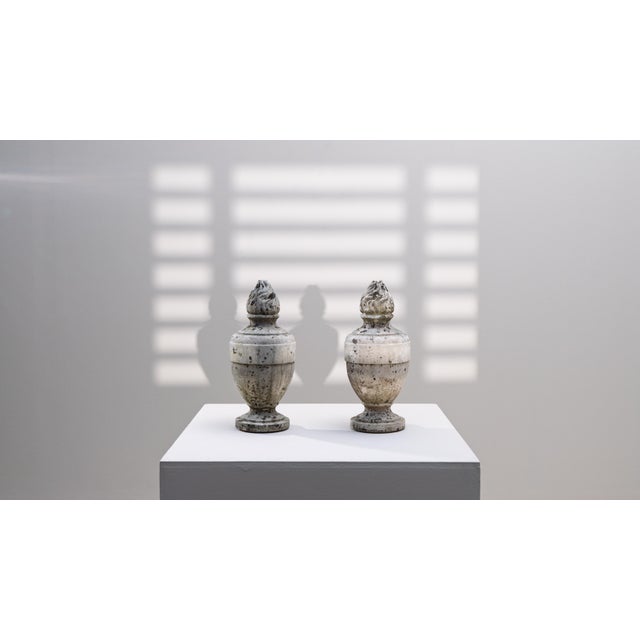 1850s Belgian Blue Stone Sculptures - A Pair For Sale - Image 14 of 18