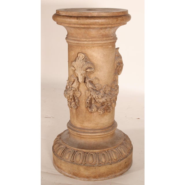 Neoclassical Neo Classical Style Terracotta Pedestal For Sale - Image 3 of 12