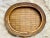Wood Gabriella Crespi Style Mid-Century Pencil Reed Rattan Coiled Oval Tray, Large For Sale - Image 7 of 12
