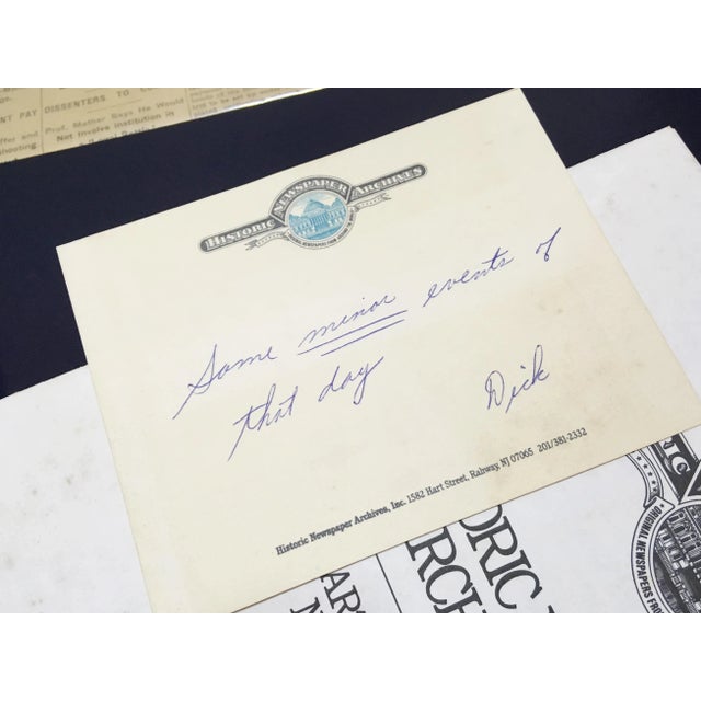 Blue Original New York Times News Paper With Certificate of Authentication From October 5 1935 For Sale - Image 8 of 10