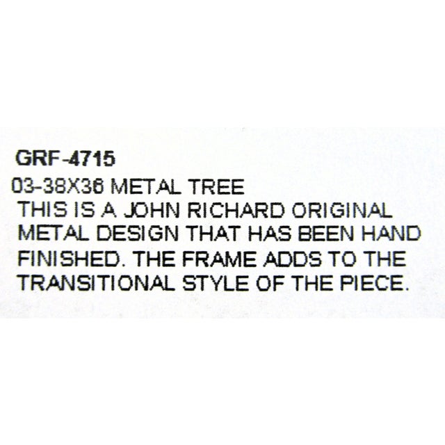 Large Vintage John-Richard Brutalist Metal Tree Sculpture Framed Wall Art For Sale - Image 11 of 11
