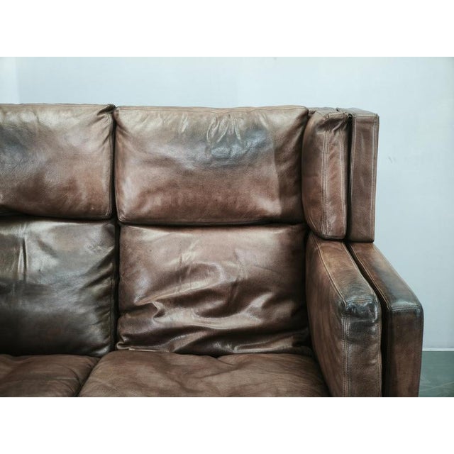 JK 922 Wagon Leather Sofa by Jørgen Kastholm, Denmark, 1960s For Sale - Image 15 of 18