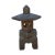 2020s Chinese Gray Brown Hexagon Stone Lamp Garden Lantern For Sale - Image 5 of 5