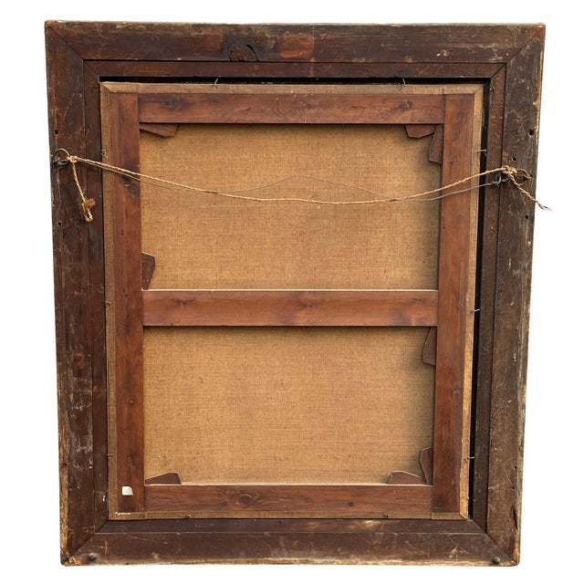 Portraiture Original 19th C. Oil on Canvas Painting - Portrait of a Boy For Sale - Image 3 of 3