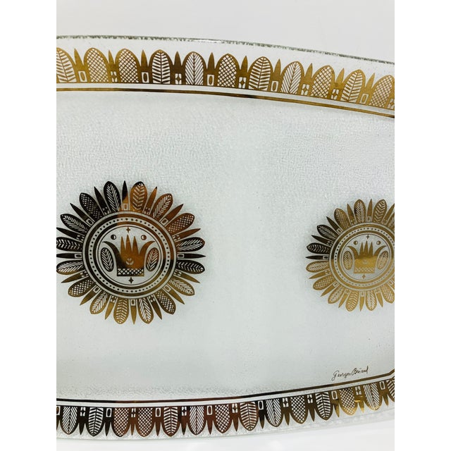 Large 1960s George Briard Glass Platter For Sale - Image 4 of 6