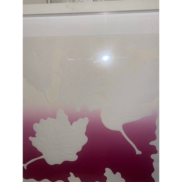 1980s David Allgood “Leaves Ii” Embossed Serigraph Artist Signed 1982 For Sale - Image 5 of 6