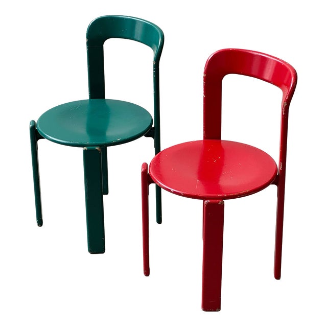 Vintage Chairs by Bruno Rey for Dietiker, Switzerland, 1970s, Set of 2 For Sale