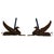 19th-Century Bronze and Wrought Iron Andirons Featuring Griffins An impressive pair of antique andirons depicting...