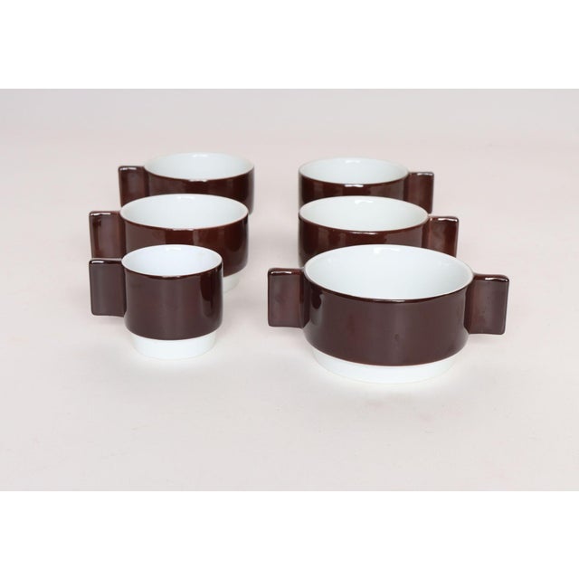 Vintage Alitalia First Class Plates and Cups Designed by Joe Colombo - Set of 17 For Sale - Image 11 of 16