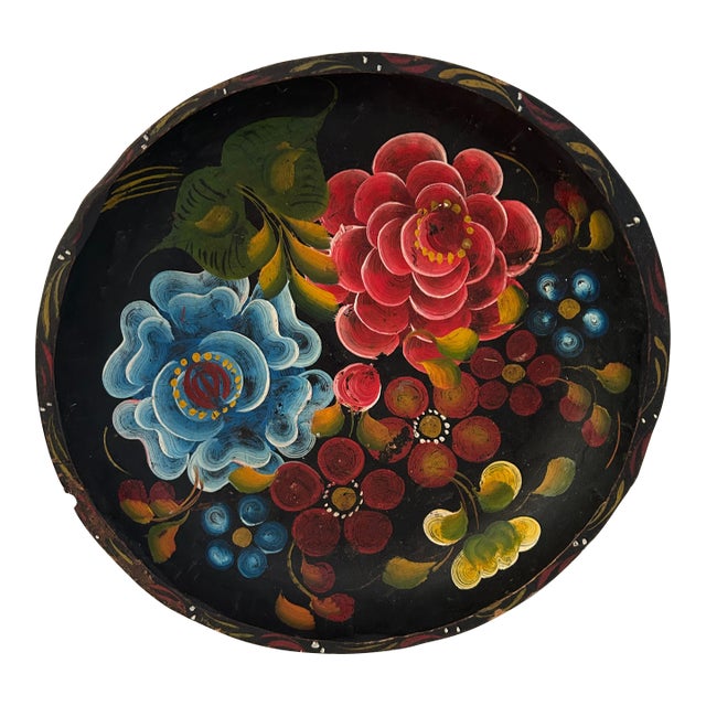 Mid-Century Mexican Carved Wood Batea Bowl For Sale