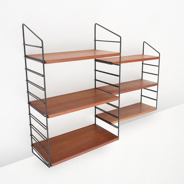 Vintage Wall-Mounted Bookcase, 1960s For Sale - Image 14 of 14