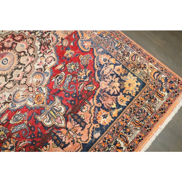 Vintage Zabihi Collection Persian Bakhtiari Rug - 6'7" x 9'9" For Sale - Image 4 of 12