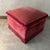 Vintage Pouf in Red Fabric, in Very Good conditions. Designed 1950 to 1959