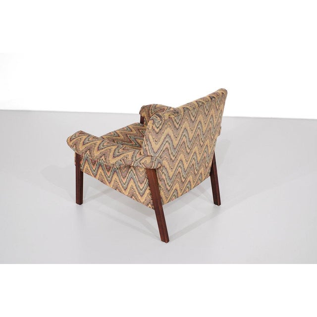 Armchair in Fabric and Wood, Italy, 1960s For Sale - Image 9 of 16
