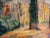 This 1930s oil painting on canvas by French artist and decorator Camille Roche (1894-1948) depicts a forest undergrowth,...