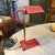 Ruby Red 1980s Mid-Century Modern Brass and Metal Desk Lamp by Goffredo Reggiani For Sale - Image 8 of 13