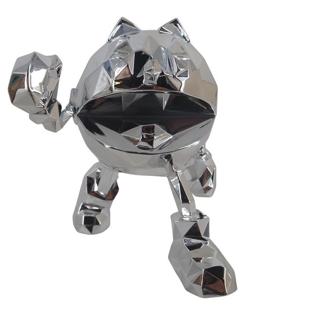 Silver Resin Pac-Man from Richard Orlinski For Sale - Image 9 of 9