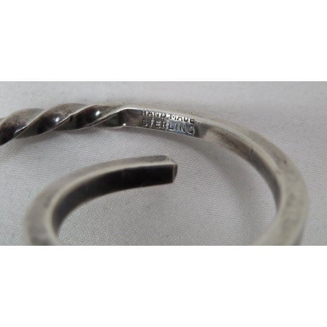 Vintage Retro Arts & Crafts Hand Made Sterling Silver Candle Snuffer For Sale - Image 10 of 13