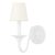 Mark D. Sikes 1 Light Windsor Wall Sconce, White Plaster For Sale