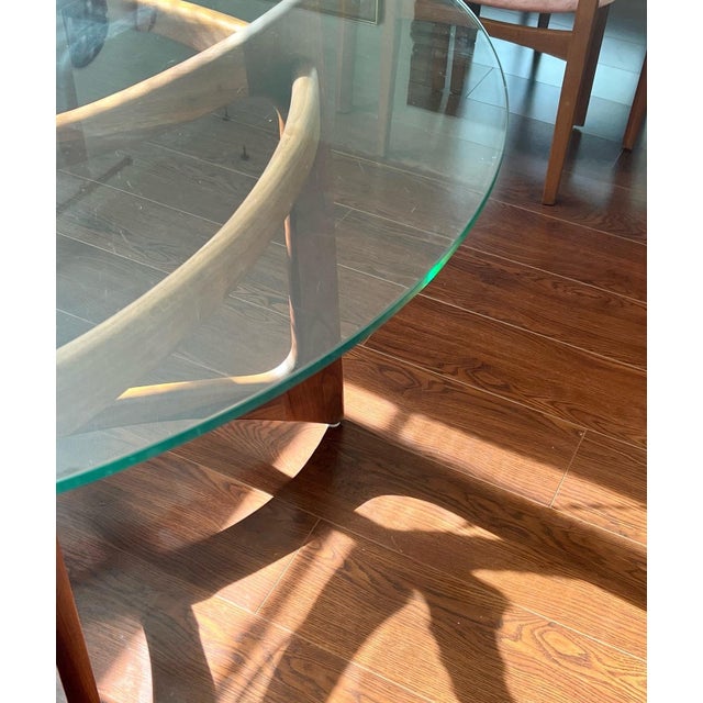 Vintage Compass Dining Table Model No. 2458T48 Designed by Adrian