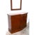 Mid-Century Modern Mid-Century Burlwood Console & Mirror Set For Sale - Image 3 of 12