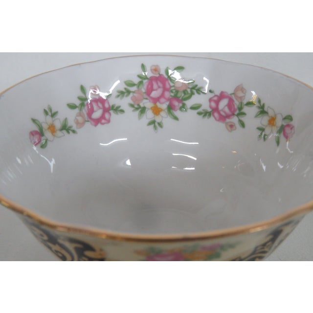 Staffordshire Staffordshire Elizabethan Bone China Balmoral Black Tea Cup and Saucer Set 4660b For Sale - Image 4 of 10