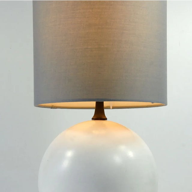 French Metal Ball Table Lamp, 1980s For Sale - Image 4 of 7