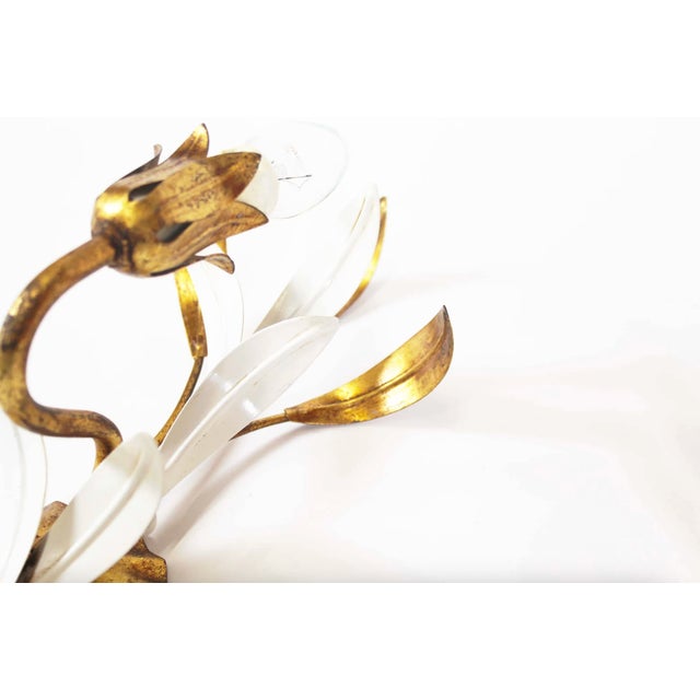 1960s Vintage Gilt Sheaf of Wheat Wall Lights by Hans Kögl, 1960s, Set of 2 For Sale - Image 5 of 11