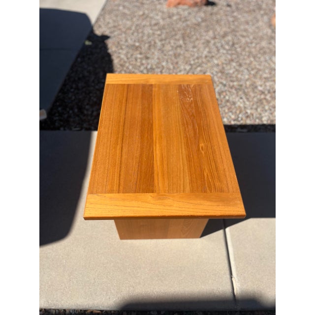 1960s Mid-Century Modern Teak Ansager Møbler a/S Danish Accent Side Table For Sale - Image 10 of 12